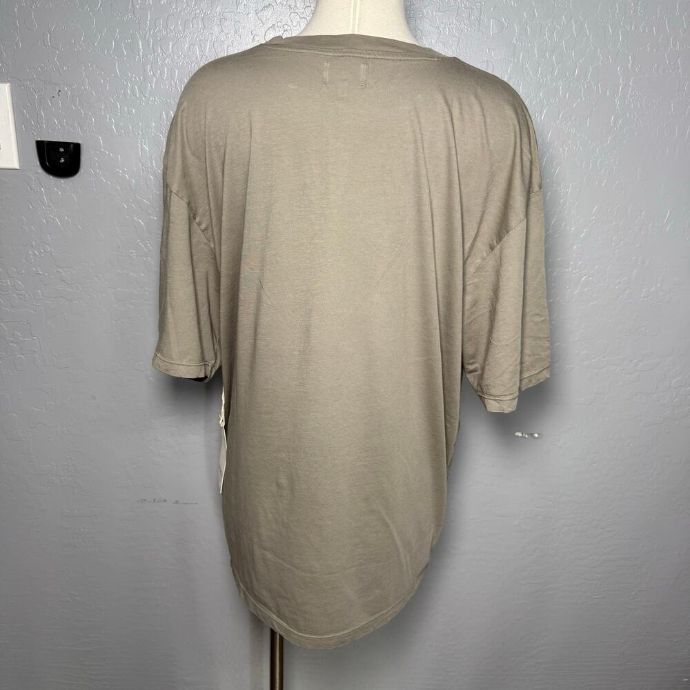 Mate The Label Organic Cotton Boyfriend Tee, Pebble, XL - Picture 2 of 4